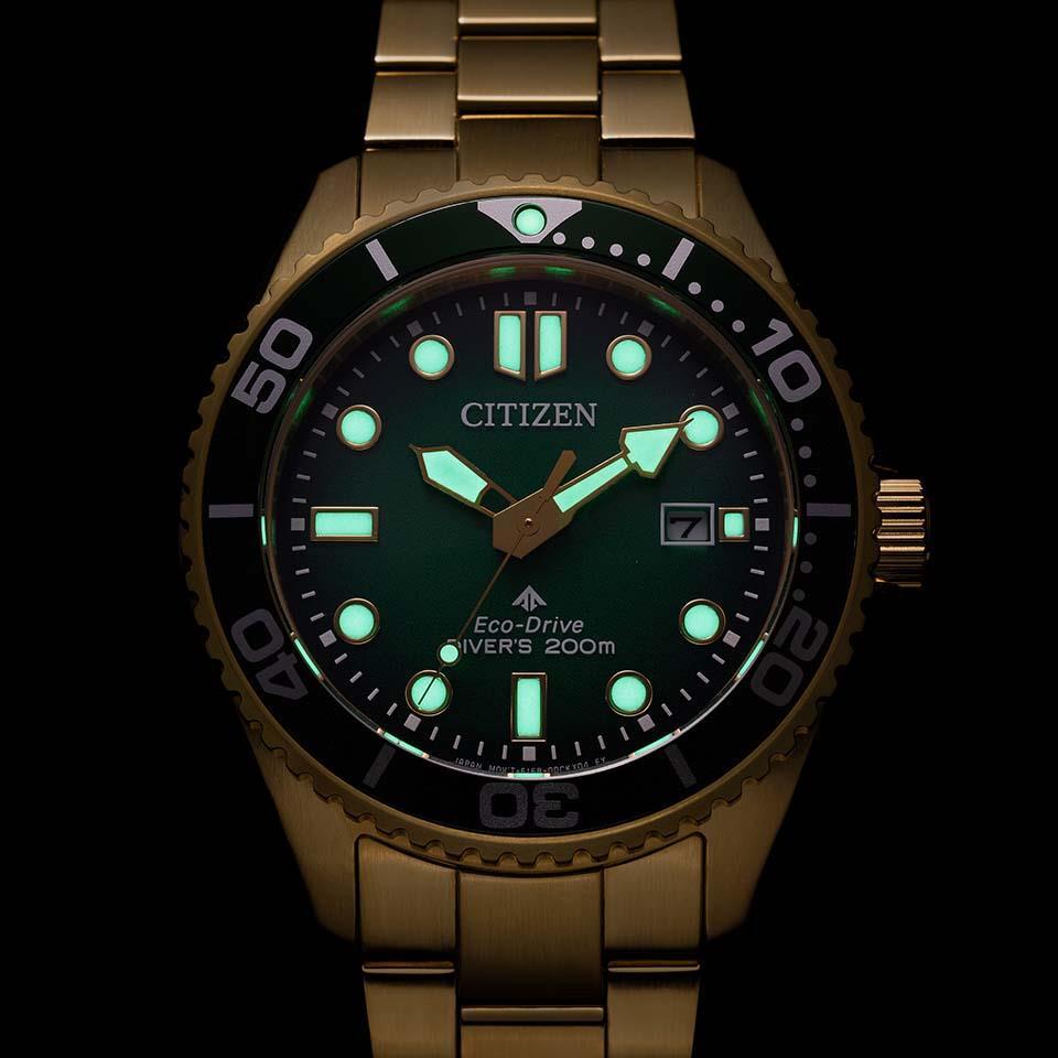 CITIZEN Promaster Marine Green Dial Watch BN0262-59W Men's (Brand New)