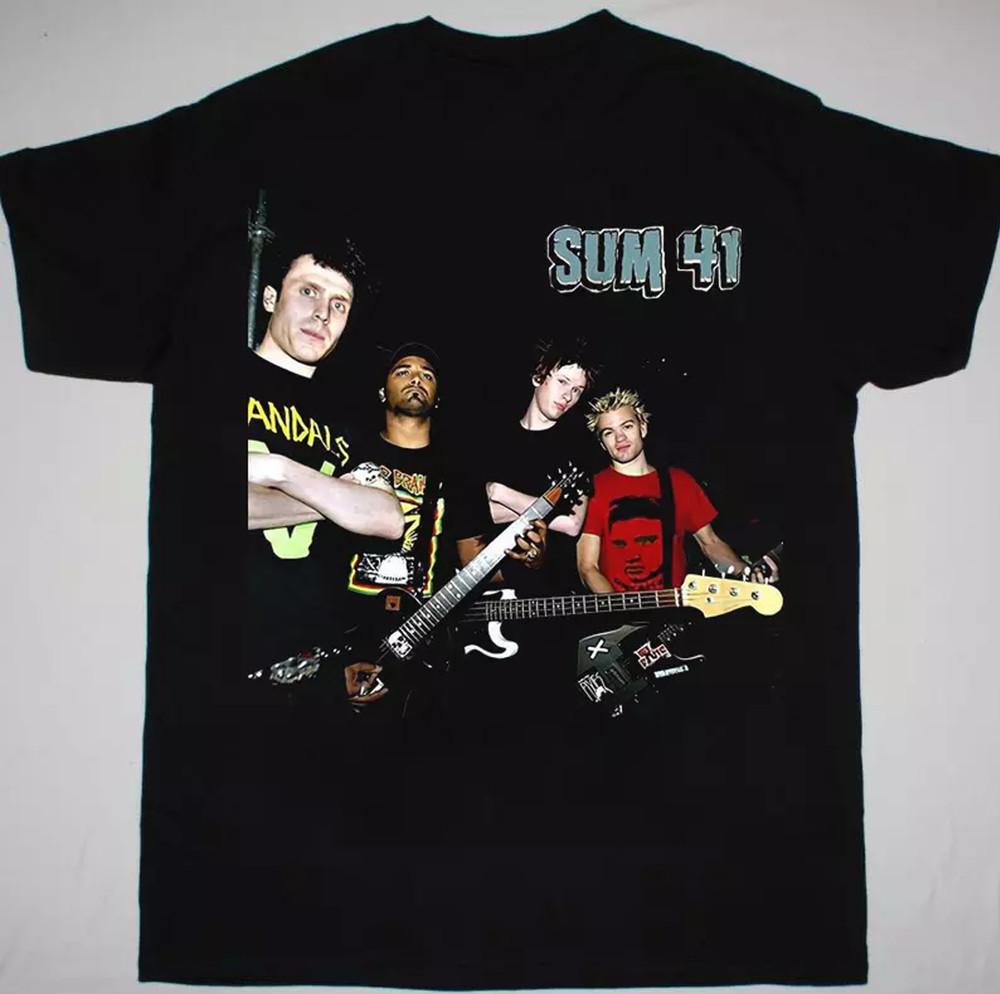 Sum 41 Band Live In Concert Cotton T SHIRT Rock Size S5XL MR323 Unisex T-Shirt S