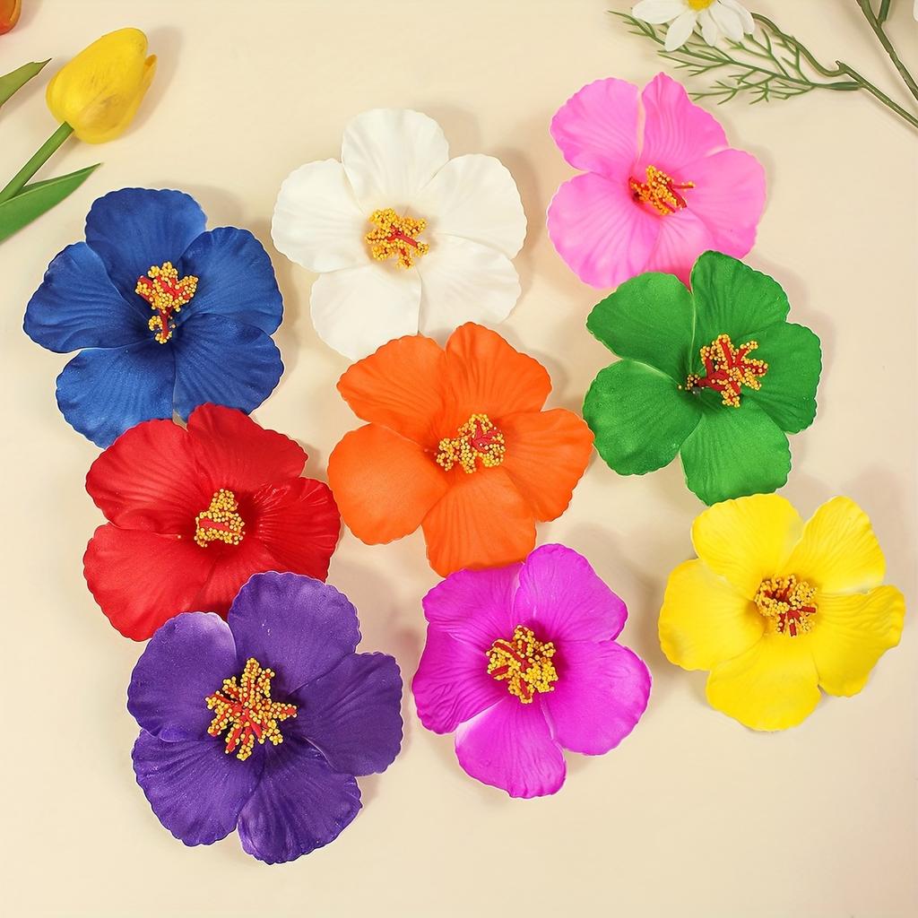 1 hibiscus hair accessory, cute and sweet style for women, hibiscus hair clip for beach vacations, hibiscus hair clip!