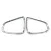 2Pcs Silver Tail Light Trim Bezel For BMW Mini Cooper R56 R57 R58 R59 2007-2014