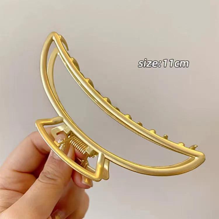 High-End Large Metal Claw Hair Clip for Women - Elegant Updo Accessory
