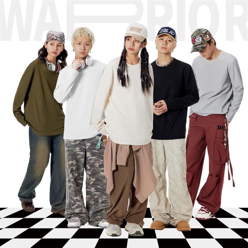 Warrior Waffle Texture Long Sleeve T-Shirt