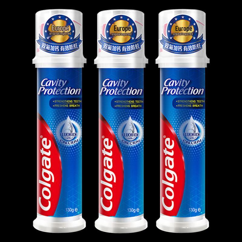 Colgate Cool Fresh Whitening Fluoride Toothpaste - 3x 130g Pump