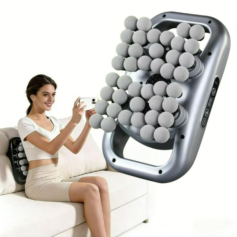 42 Head Massage Gun Professional Muscle Fascia Gun Powerful Vibration Deep Tissue Massager for Shoulder Waist Back Leg Body