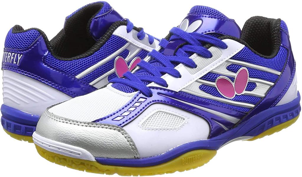 Butterfly Resoline Mach Table Tennis Shoes Size Size 25cm (Unisex), 93630, Blue/White,