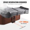 SucceBuy Hot Tub Cover Lift Spa Cover Lift, Hydraulic Height 33.1" - 41.3" Width 53.1" - 92.5" Adjustable Installed Underneath