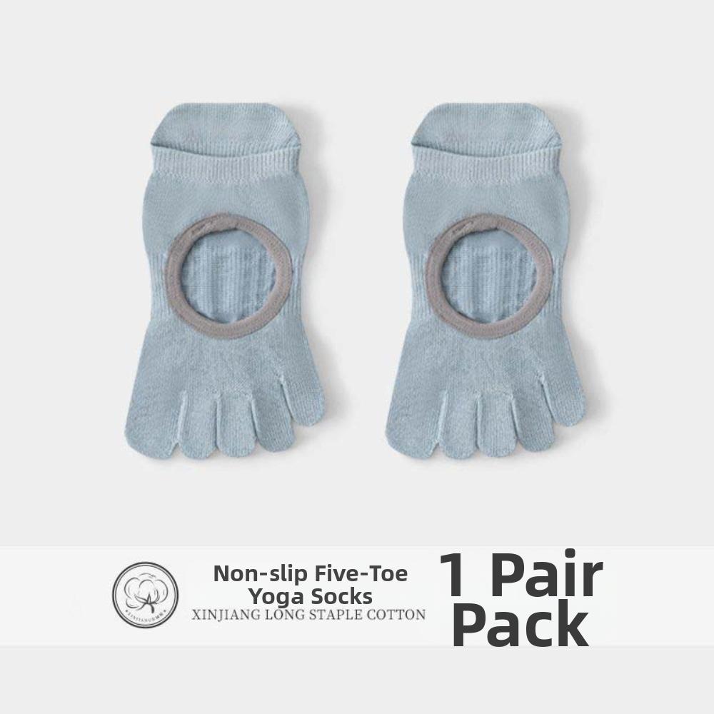 Non-Slip Five-toe Socks Cotton Floor Toe Socks Indoor Socks Women's Short Yoga Socks  Gym