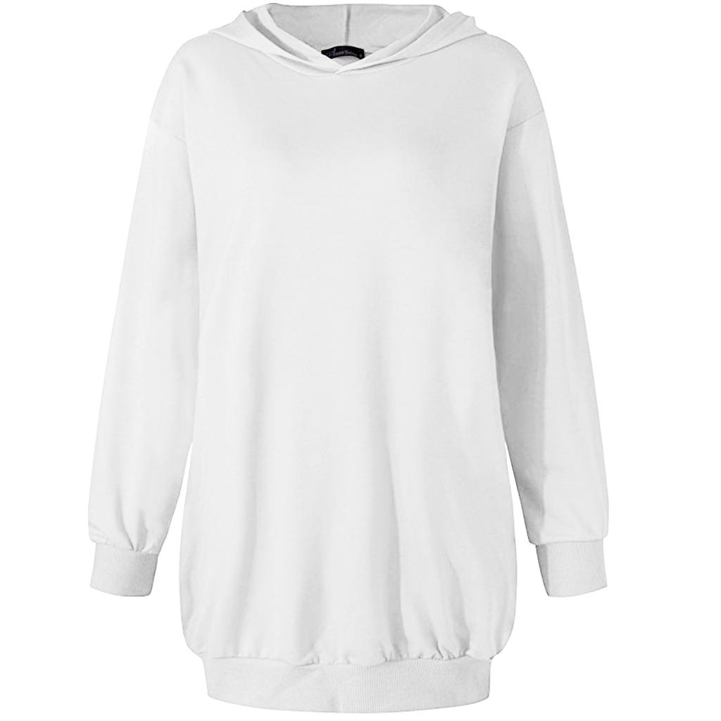 Women's Sweatshirt Printed Dress Hoodie Bag Pocket Long Sleeve Dress Hoodie Color Hoodie