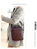 Crocodile Pattern Mens Shoulder Bag In Genuine Top Layer Cowhide Leather - High-End Quality, Versatile for Business and Casual Commute
