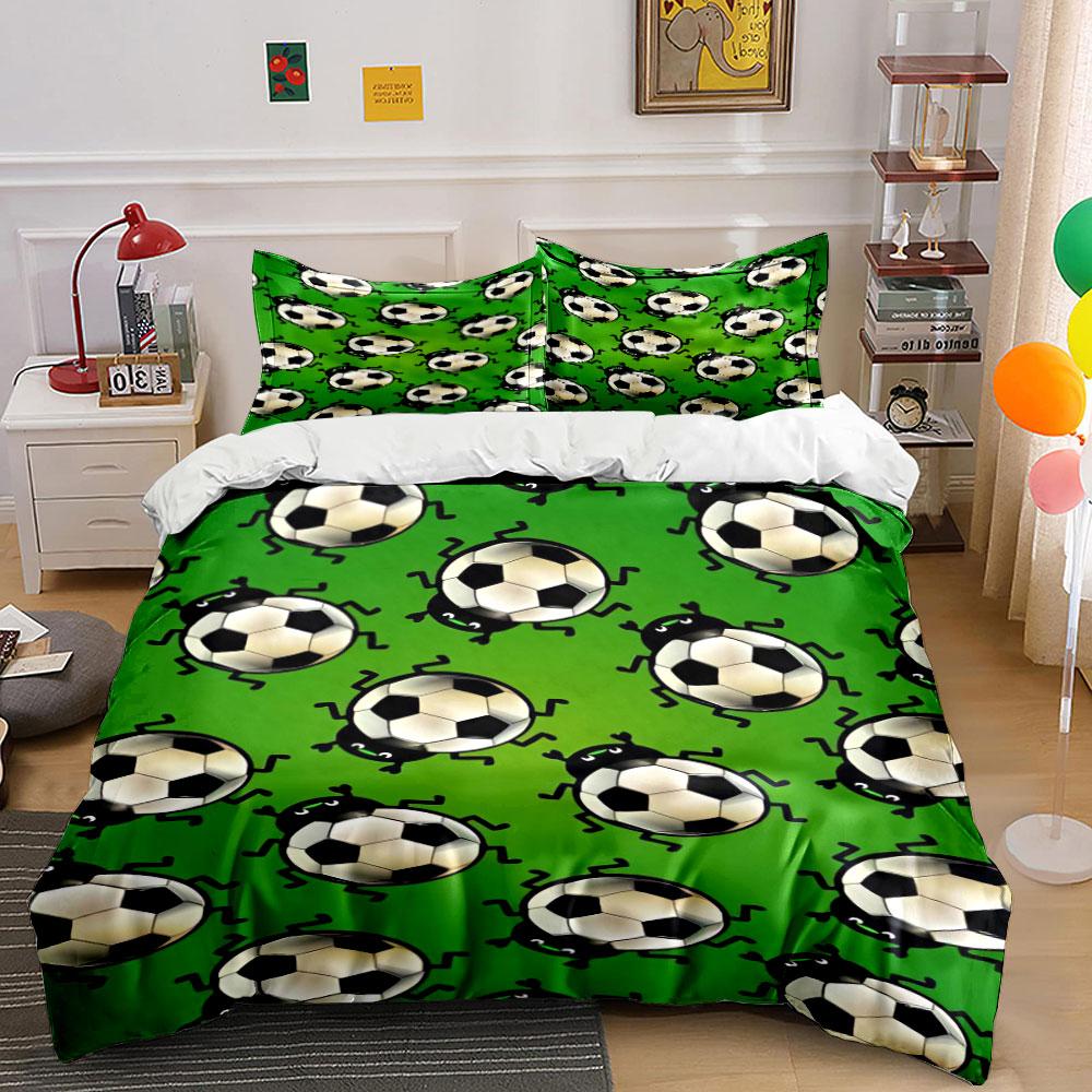 Soccer balls with legs. Bedding sets Duvet cover sets Duvet covers Pillowcases(1 * Duvet Cover 2 * Pillowcases without duvet insert)
