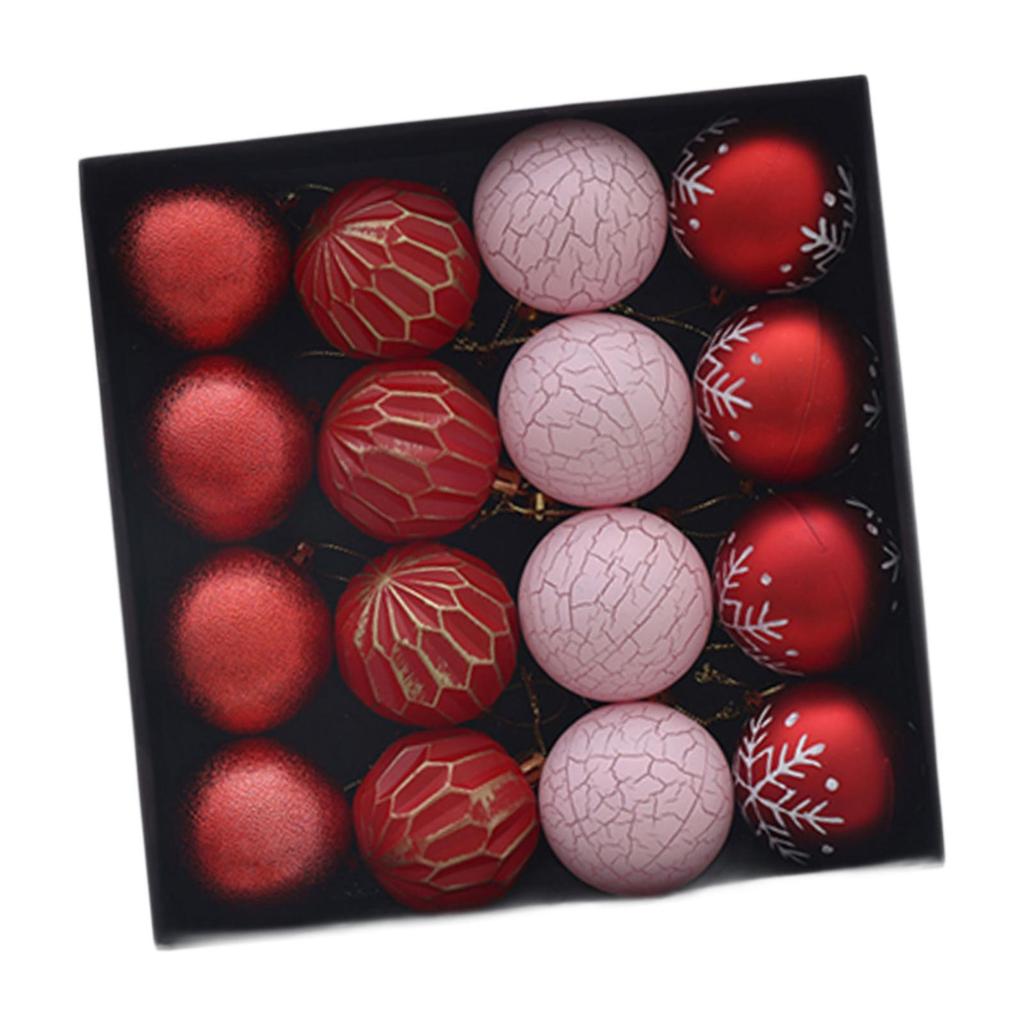 16Pcs Christmas Ball Ornaments Baubles Party Supplies Decorations Xmas Balls for Festival Party Birthday New Year Anniversary
