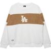 New Era MLB Comfortable Autumn Series Loose Logo Letter Crewneck Long Sleeve American Sweatshirt Unisex Sweatshirt Ivory 13350934