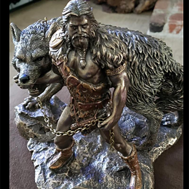 Скандинавская мифология Статуя скандинавского бога Скандинавский БОГ ТИР и THE Смоляная статуэтка-украшение