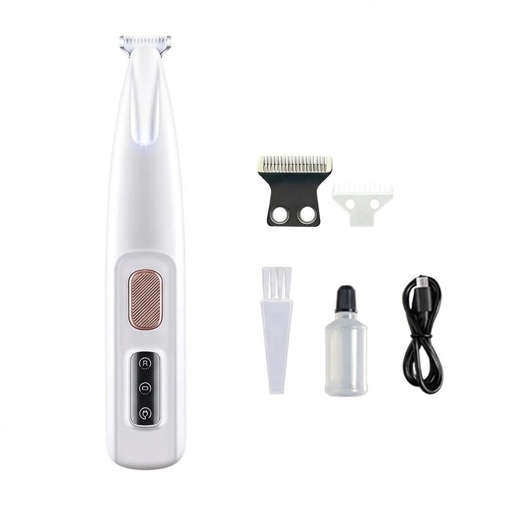 Pet Electric Trimmer For Paw-Hair With LED Light Cat Dog Grooming Tool