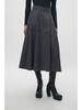 2024 Autumn/Winter Minimalist Suit Jacket & High Waist Midi Skirt Set