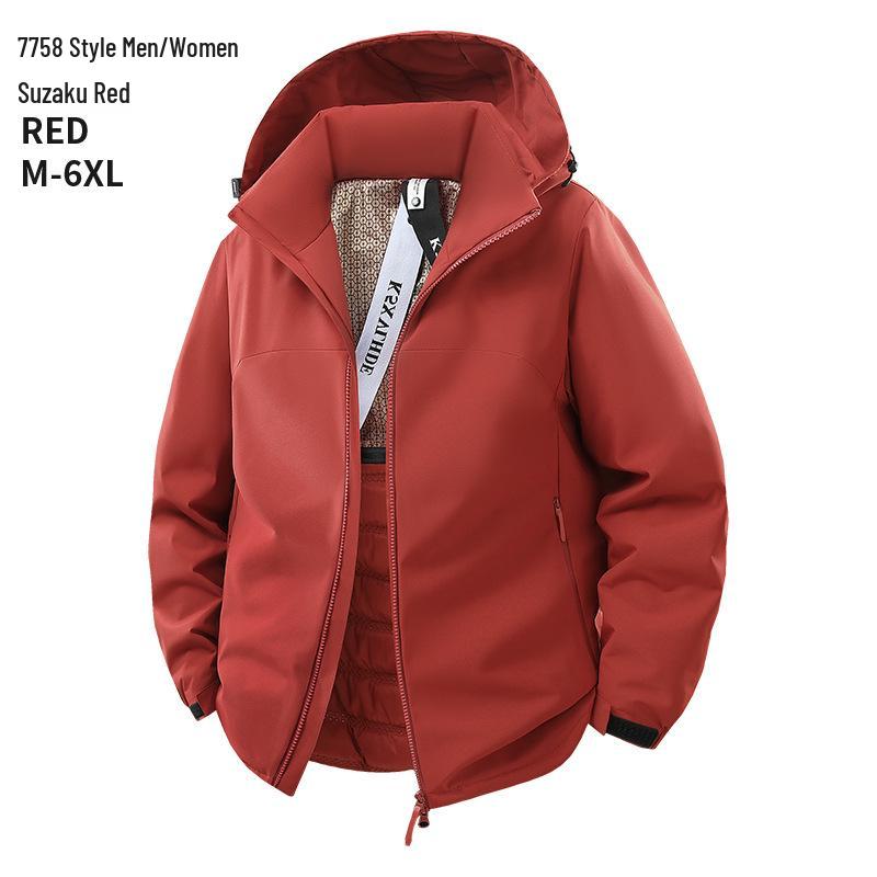 Plus Size Graphene Ski Jacket: 2025 Winter Thick Hooded Cotton Coat for Men & Women XL