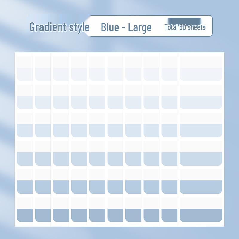 Gradient Writable Index Tabs: Quick-Drying Sticky Notes, Bookmarks, and Classification Labels for Students