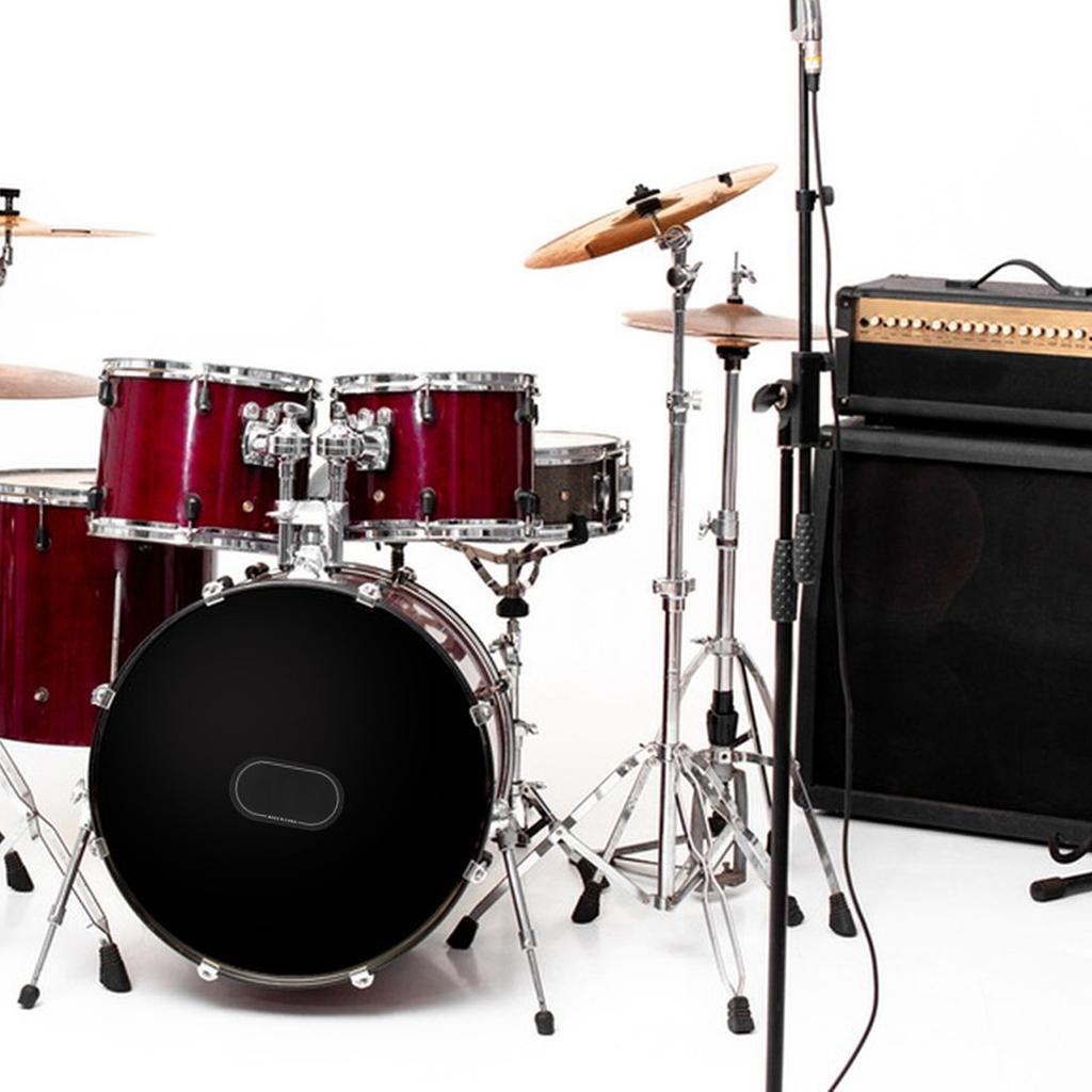 2 Pack Double Pedal Drumhead Patches Wear resistant Stickers Self Adhesive Drumhead Patch Protectors Drum Protective