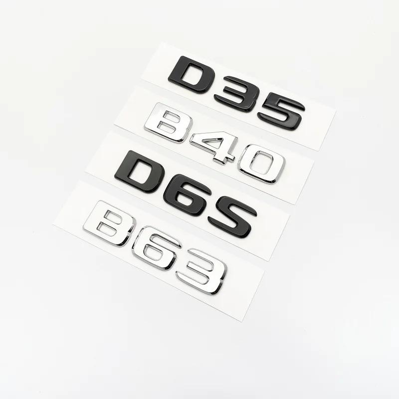 CXAFM1 Silver Black Letters 550G 4X4 850 550 D35 B40 D6S B63 Emblem for Mercedes Benz Brabus G Car Trunk Rear W463 W464 Logo Sticker