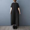 Short Sleeve Plus Size Vintage New In Dresses for Women Casual Loose Long Summer Dress