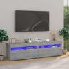 Vidaxl TV Cabinets with LED, 2 Pcs, Sonoma Oak Grey 75X35X40 Cm
