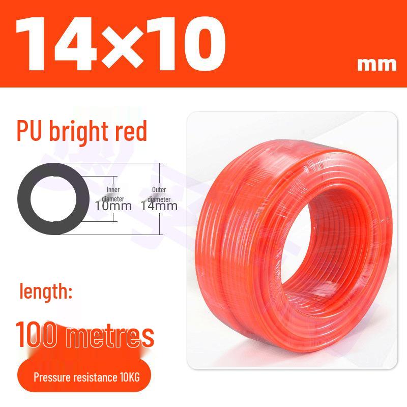 Transparent PU Air Hose for Compressors: Sizes 3-22mm