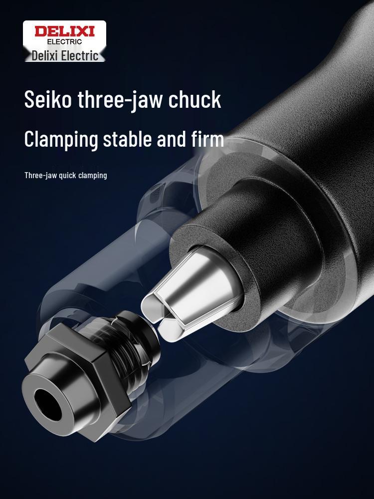 Delixi Electric Rivet Gun Conversion Head - Automatic Core-Pulling Drill Attachment