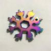 18 In 1 Snowflake Snow Wrench Tool Spanner Hex Wrench Multifunction Camping Outdoor Survive Tools Bottle Opener Screwdriver