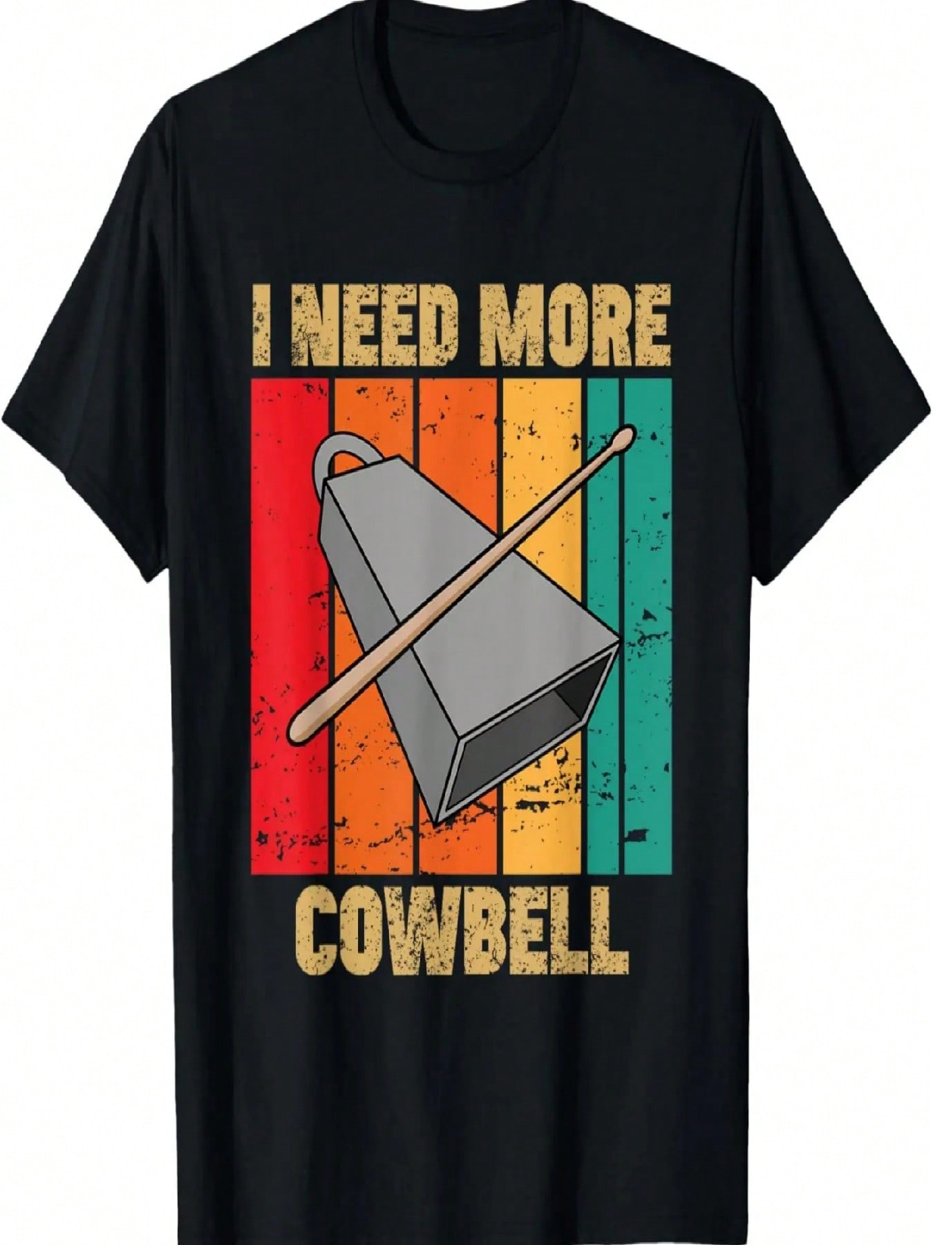80 s Heavy Metal - Needs More Cowbell T-Shirt S