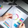 Deli 5705 A4 L-Shaped Transparent File Folders