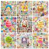50-450 Easter Stickers Easter Egg Stickers Rabbit Children's Cartoon Party Stickers
