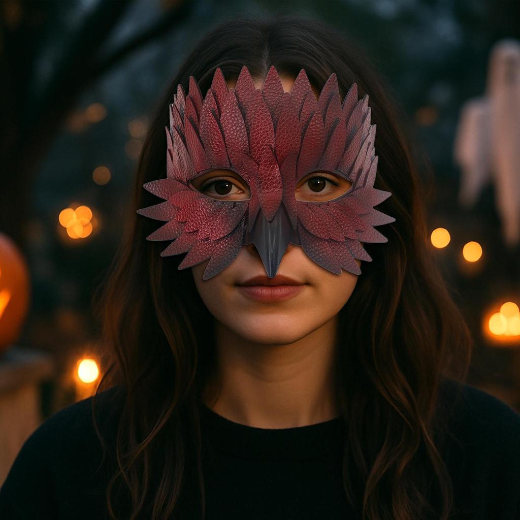 Ptasia Maskarada Regulowana Wygodna Nowość Cosplay Półtwarz na Występy Imprezy Halloweenowe