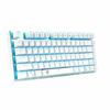 e-Element Gaming Keyboard Mechanical Keyboard USB Connection Wired 81 Keys Anti-Ghost Key LED Backlight Waterproof English Layout for Gamers (Blue Axi