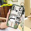 Lanyard Protective Phone Case For Tecno Spark 7/Spark7T Panda Shockproof Cartoon Dirt-resistant Fashion Design Soft Case