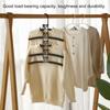5-Pack Heavy Duty Space Saving Hangers-5-In-1 Multi-Layer Metal Band Non-Slip Foam Mats, Suitable for Coats, Sweaters, Suits And T-Shirts