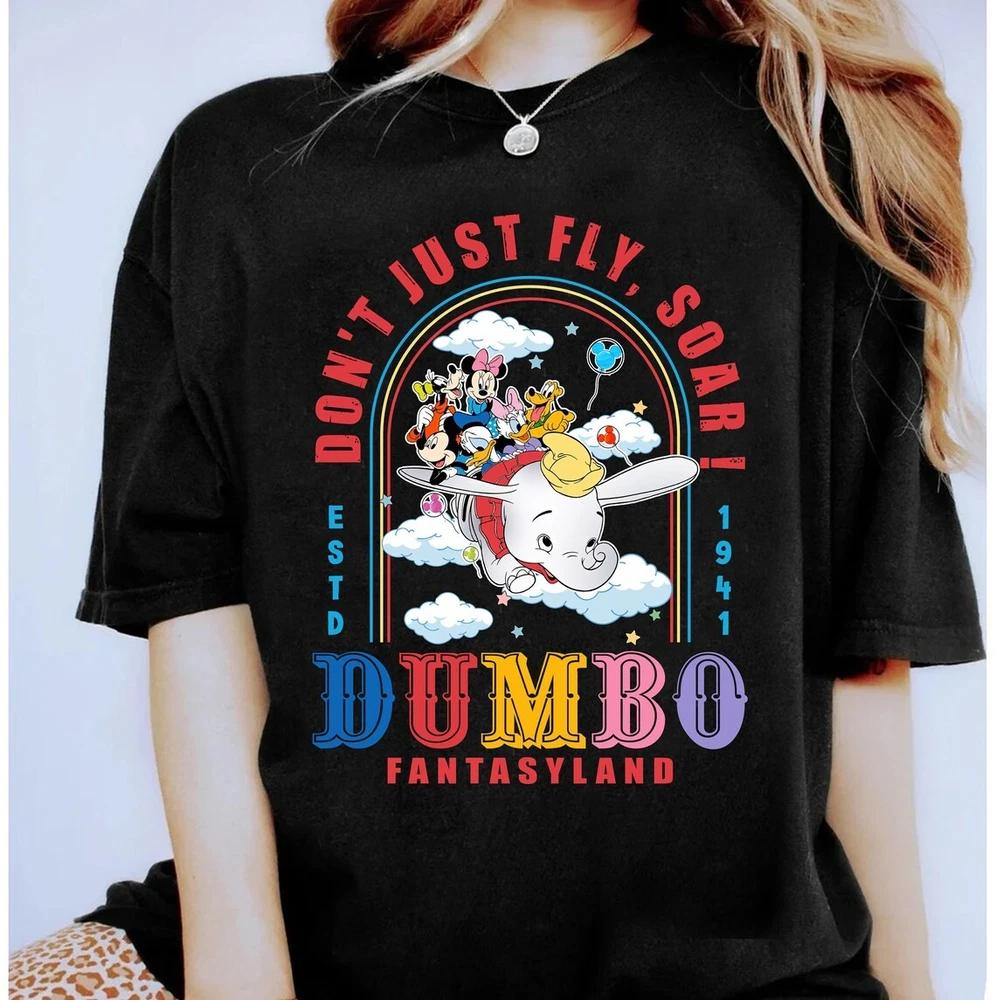 TShirt Dumbo Dont Just Fly Cute Unisex 3 S
