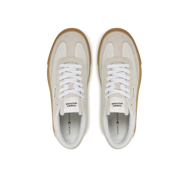 Мужские кроссовки Tommy Hilfiger Th cupset summer lth fm0fm05487 белые