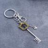 SG Hot Game Kingdom Hearts Key Keychains Sora Crown Roxas Keyblade Paopu Fruit Weapon Pendants Keyring For Men Car Jewelry Gift