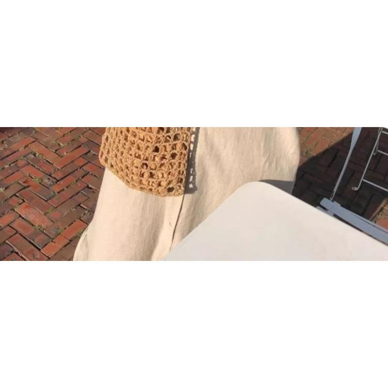 Shirtdress Women's Summer Simple Long Short Sleeve Dress Over The Knee