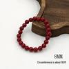 Luxury Imitation Cinnabar Beaded Bracelet for Good Luck & Wealth - Perfect Holiday Gift