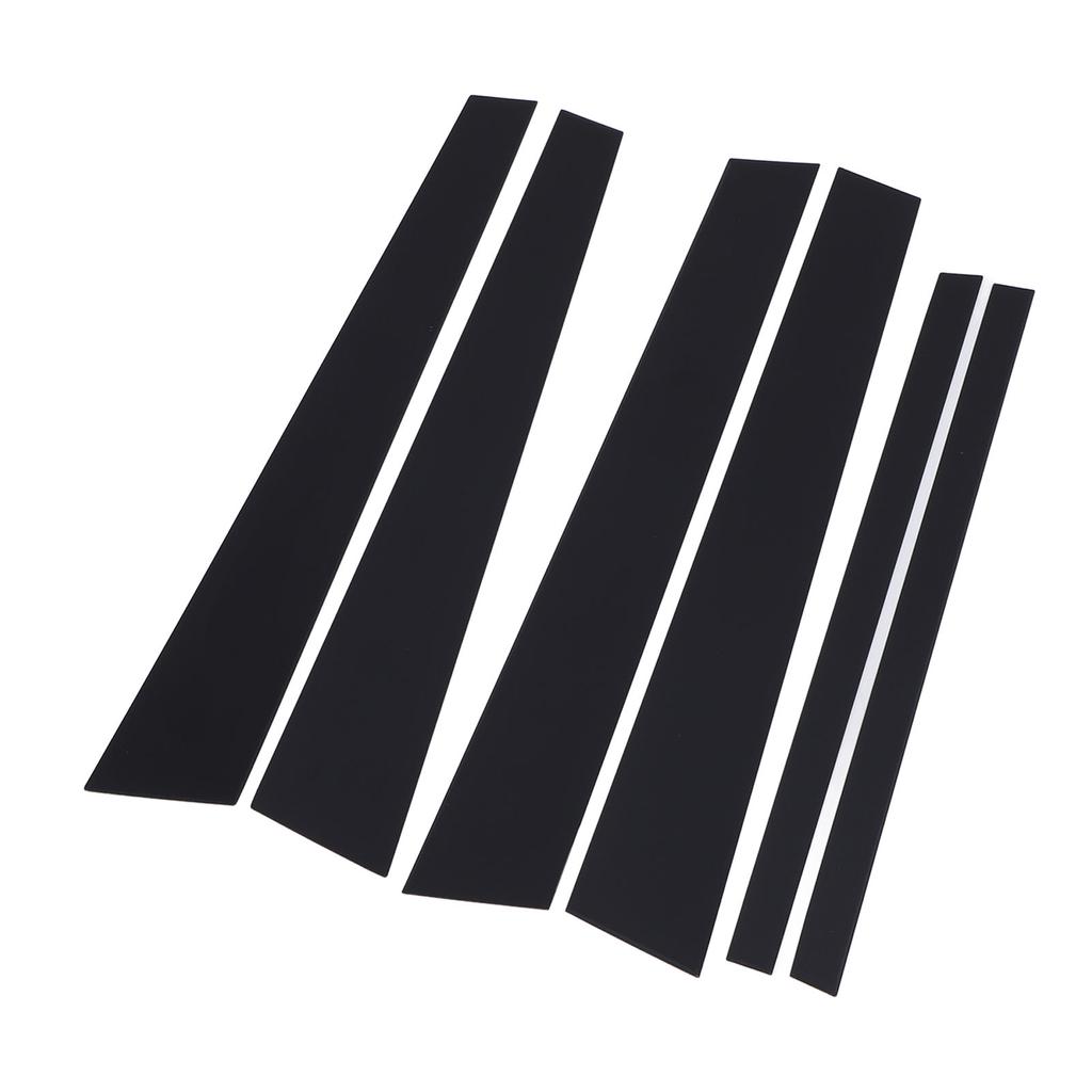 6 STÜCKE Säulenverkleidung Glänzend Schwarz Stilvoll Einfache Installation Autotür Säulenverkleidung für Crown