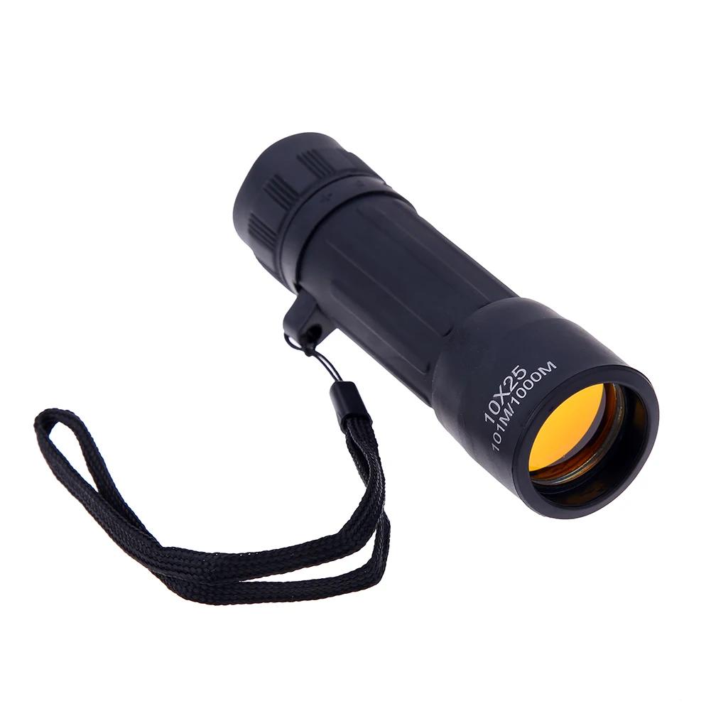 10x25 Outdoor Telescope Night Vision Mini Hd Monocular Adjustable Focal Length With Cleaning Cloth For Bird Watching Tourism