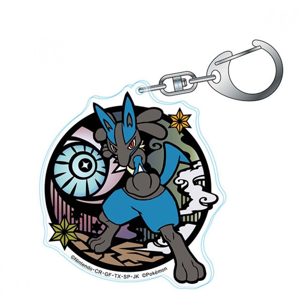 

Pokemon Pokemon Kirie Series Acrylic Keychain Lucario Reissue