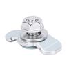8PCS L Track Threaded Stud Fittings M8x20 6000lb Load Capacity Double Lug Threaded Stud Nuts Silver
