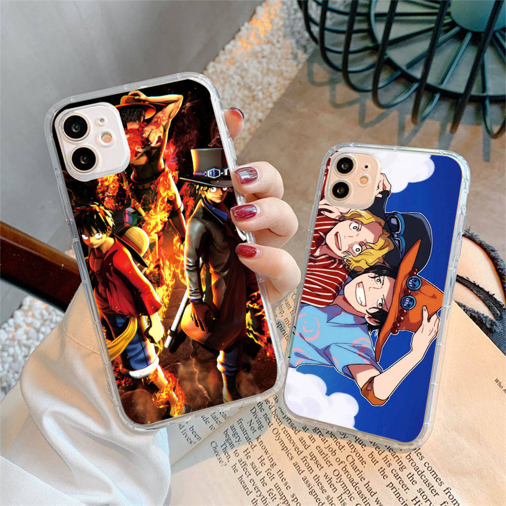 Case for Samsung A04 A14 A23 A34 A54 M23 M33 M52 M53 Realme 10 9 C30S C35 C55 VIVO Y02S Y21 Y51 X80 Pro Transparent Cover WI48 One Piece Brother