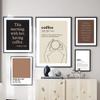 Abstract Line Hand Cup Coffee Maker Quote Wall Art Canvas Painting Nordic Posters And Prints Wall Pictures For Living Room Decor