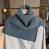 Pullover Knitted Shawl Warm Neck Wraps Elegant High Neck Scarf  Student