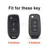Tpu Remote Flip Key Case Fob Shell Cover Holder For Renault Kadjar Captur Symbol Koleos Megane    2/3 Buttons