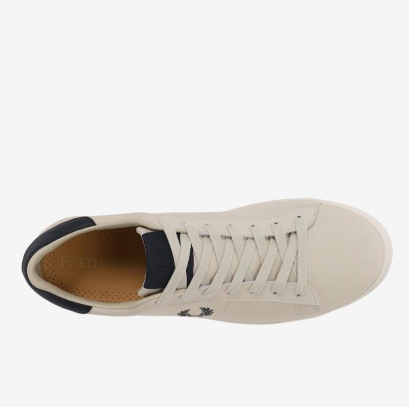 Fred Perry Men S Ivory Leather SneakerS Sfpm2438315 X64