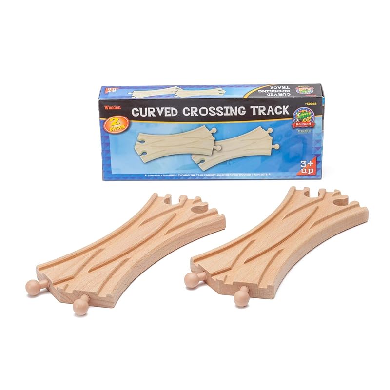 

wooden curved crossing track 2 points